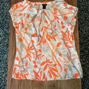 ANN TAYLOR SIZE MEDIUM BLOUSE SILKY FABRIC
